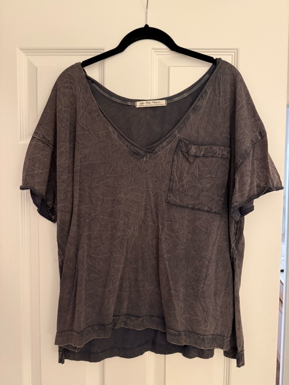 The Free People "Want You" Side Slit Pocket T-shirt